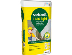 Штукатурка цементная облегченная Vetonit TT30 Light, 25 кг